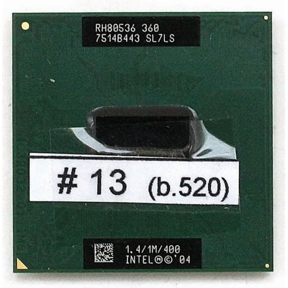 Cpu intel rh80536 360 sl7ls 1.4/1m/400