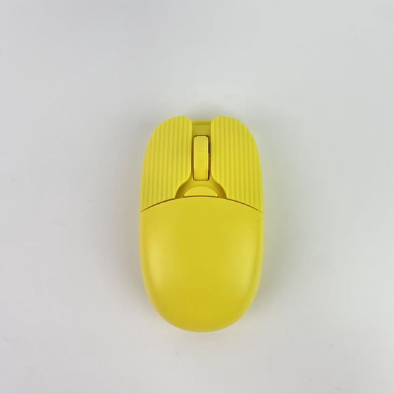 Cpzzkq Computer mouse,Wireless Mouse Cute Silent Computer Mice with USB Receiver,2.4Ghz Optical Cordless Mini Travel Home Off ice Mouse for Laptop,Notebook,PC,Computer(Yellow)