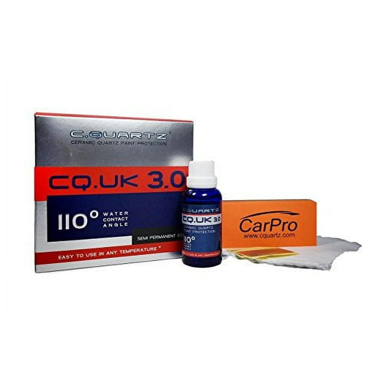 CarPro Cquartz UK 3.0 Ceramic Coating & Gliss Hydrophobic Top Coat Combo  30ml