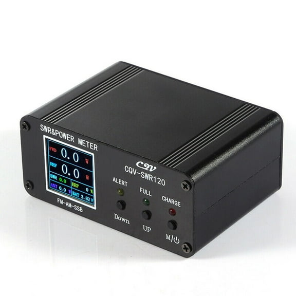 Cqv-Swr120 120W Swr & Power Standing Wave Meter Full Color Hd Display Fm-Am-Ssb