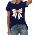 thumbnail image 1 of Cqxid525 Clothing Items Women's Short sleeve T-shirt Women's Spring/summer Baseball Print Loose T Shirt Short Sleeve Top Women Tops Summer, 1 of 5