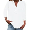 thumbnail image 1 of Cqxid525 Long Sleeve T Shirts for Women Loose Button Shirt Top Stand Solid Color Sleeve Collar Casual Women's Shirt Women's Shirt, 1 of 4