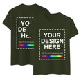 thumbnail image 1 of Cqxid525 Short Sleeve Shirts for Women Custom T-Shirtss for Women，Custom T-Shirtss Design Your Own，Personalized T-Shirtss Customized Tee Gifts Photo Logo Text L Green, 1 of 6