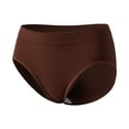 thumbnail image 1 of Seductiva Women's Cotton Underwear Women's Solid Color Conservative Mid Waist Briefs Thin Seamless Head Ladies Panties, 1 of 4
