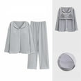thumbnail image 1 of Cqxid525 Summer Clothing Women's Pajama Set Women's Petite Pajama Set Petite Length Tunic Top Wide Leg Pants Two Piece Soft Sleepwear, 1 of 9