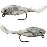 Crème 2" Spoiler Shad Swim Bait Lure, Black Back