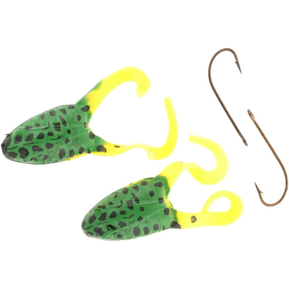 Crème Floating Frog Lure 2 Pack, Chartreuse