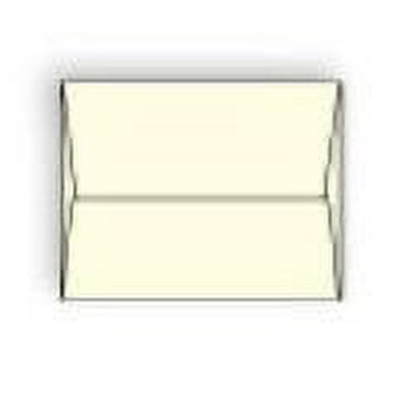 Crme Prism A-7 Announcement Envelope, 5-1/4" x 7-1/4", Crme Colored Sulphite, 24 lb, Acid Free Vellum Finish, Side Seams, Square Flap (FSC Certified) - Box of 500 Envelopes