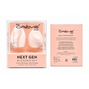 The Cr me Shop Next Gen Makeup Blender Sponge Set, Latex-Free Beauty Sponges for Foundation, Concealer & Contour, Soft Precision Triple-Cut Cosmetic Applicator, Vegan & Cruelty-Free 2 Pack