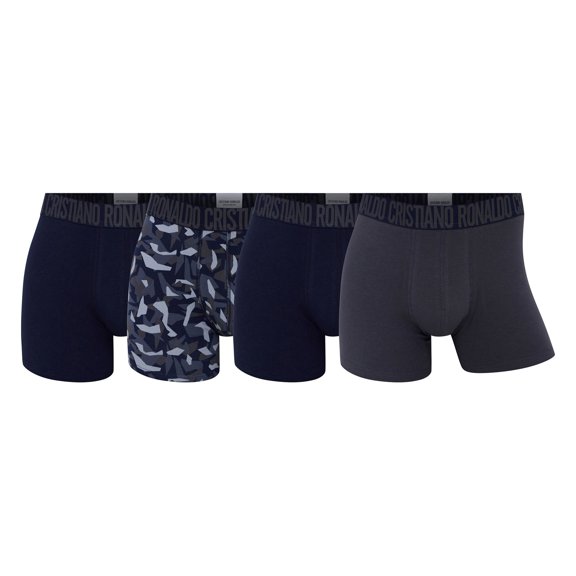 Cr7 Men Boxer Shorts Cotton Multicoloured L