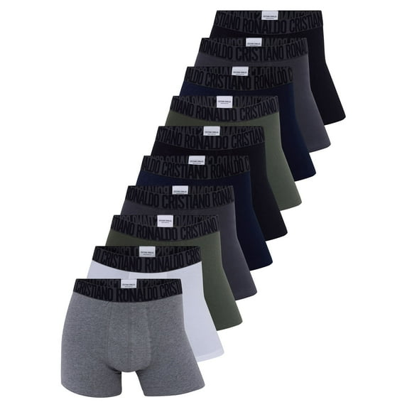 Cr7 Men Boxer Shorts Cotton Multicoloured Xl