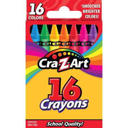 Cra-Z-Art 16 Count Crayon, Multicolor, Back to School