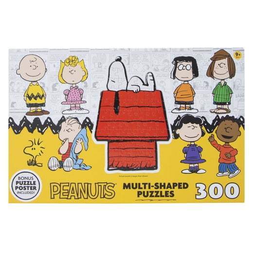 CraZArt 300piece MultiShaped 9 Individual Peanuts Snoopy Charlie