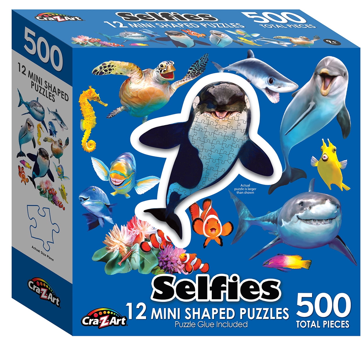 Cra-Z-Art 500-Piece Ocean Selfies Multi-Shaped Jigsaw Puzzle