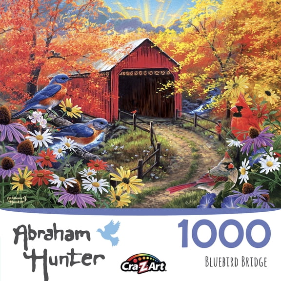 Cra-Z-Art Abraham Hunter 1000-Piece Bluebird Bridge Jigsaw Puzzle