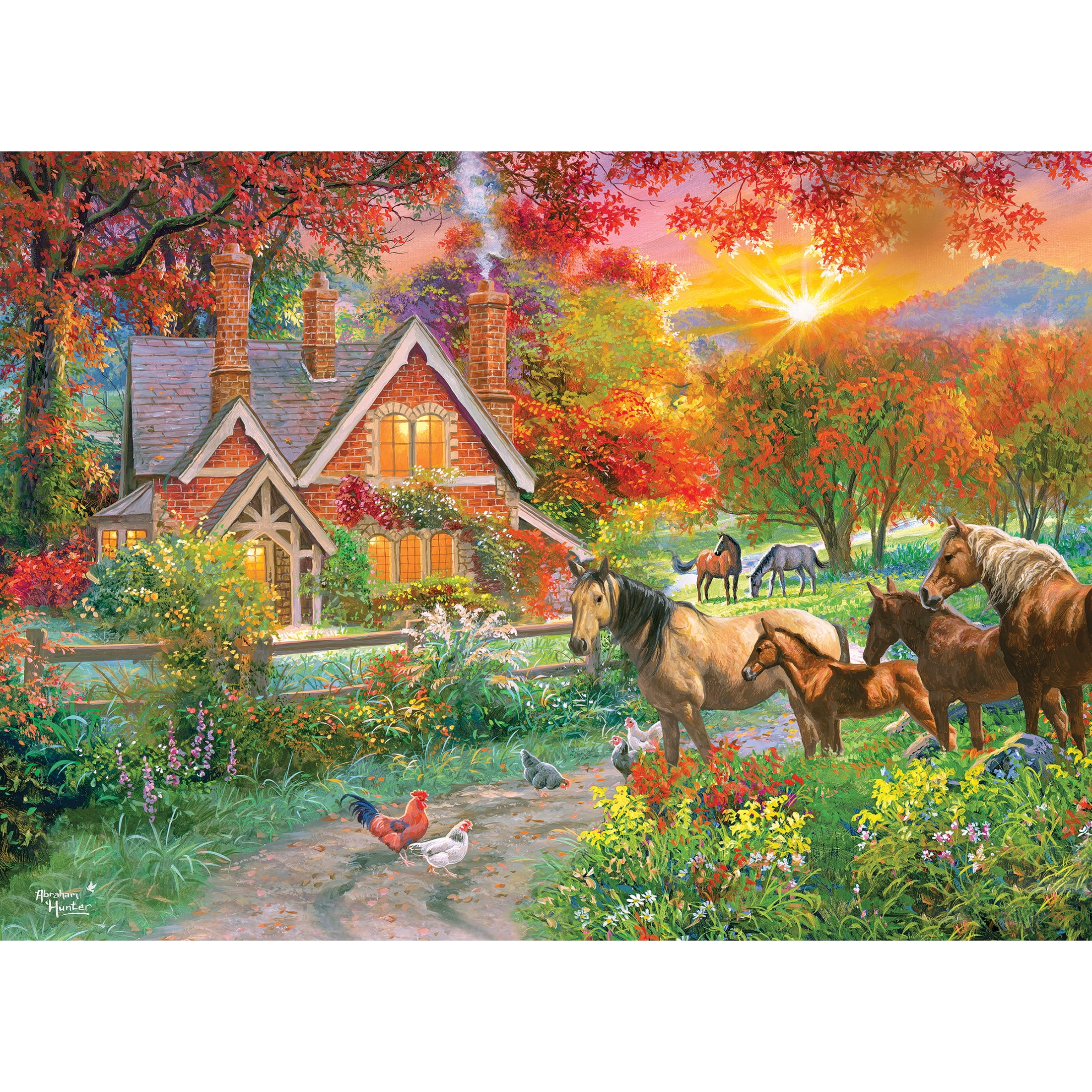 Cra-Z-Art Abraham Hunter 1000 Piece Homestead Jigsaw Puzzle