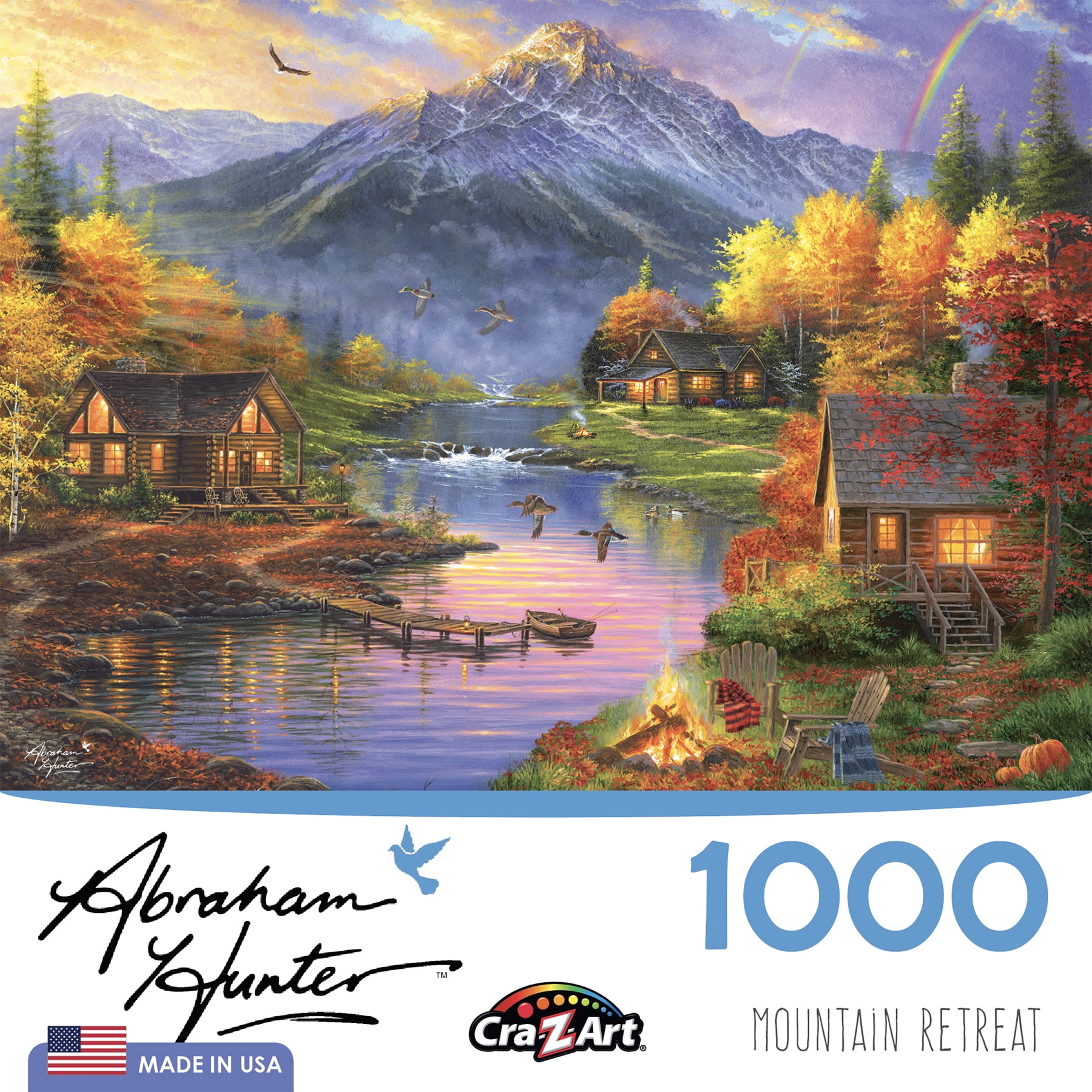 Cra-Z-Art Abraham Hunter 1000-Piece Mountain Retreat Jigsaw Puzzle