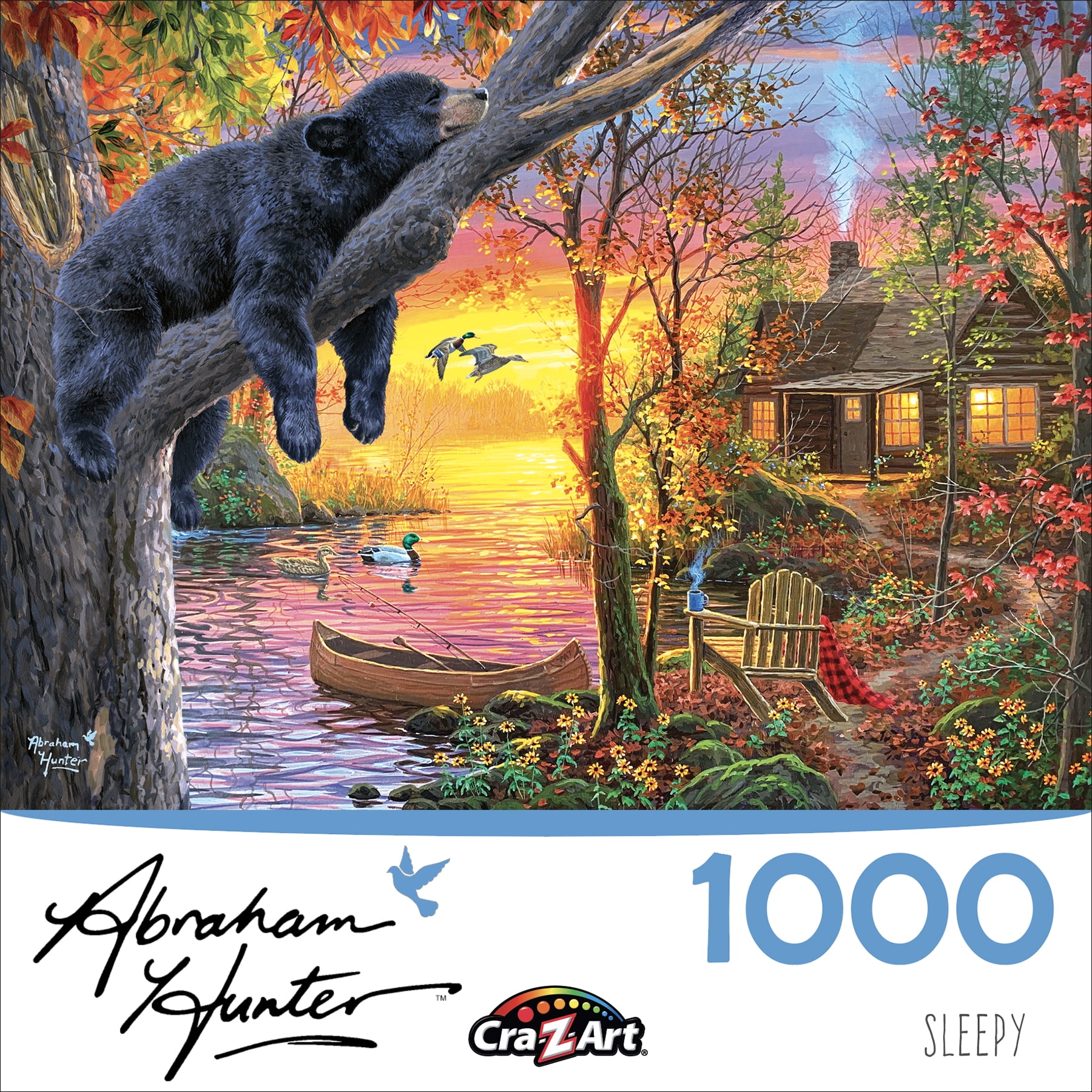 Cra-Z-Art Abraham Hunter 1000-Piece Sleepy Adult Jigsaw Puzzle