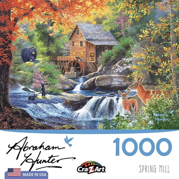 Cra-Z-Art Abraham Hunter 1000-Piece Spring Mill Jigsaw Puzzle