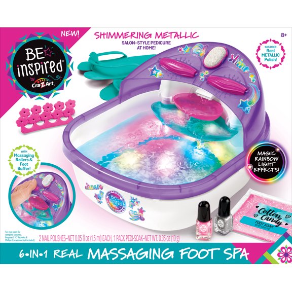 Cra-Z-Art Be Inspired 6-in-1 Real Super Beauty Spa Pedicure, Ages 8 and up
