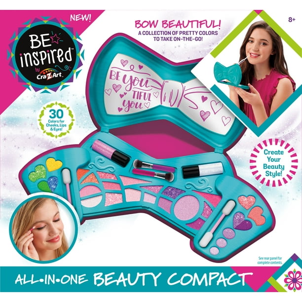 Cra-Z-Art Be Inspired Play Makeup Beauty Compact, 40 Pieces for