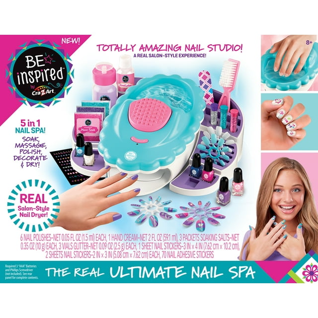 Cra-Z-Art Be Inspired All in One Ultimate Lightweight Plastic Nail Spa