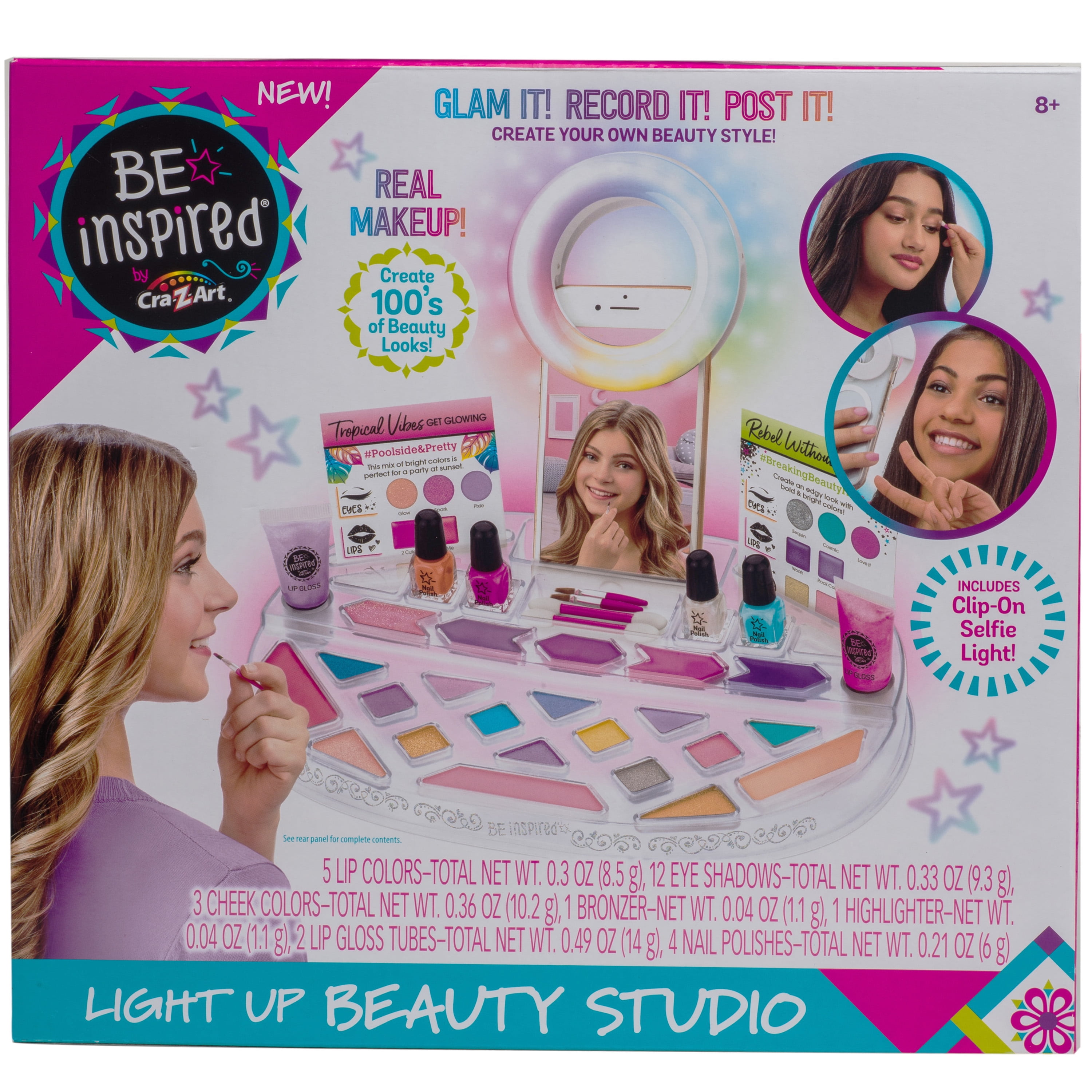 Cra-Z-Art Be Inspired Ultimate Light Up Beauty Studio Makeup