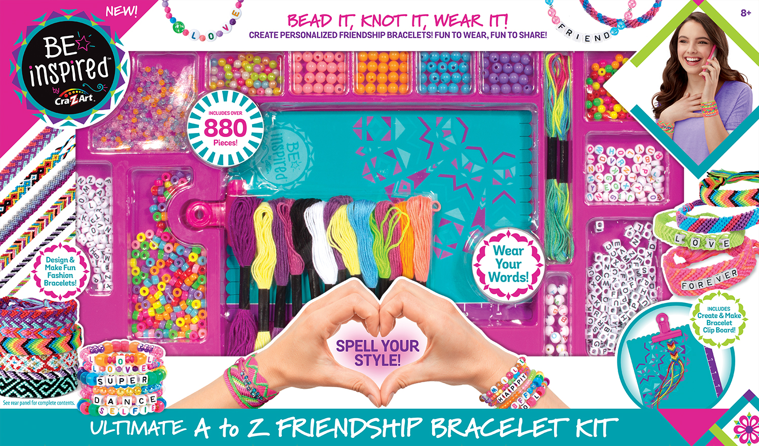Cra-Z-Art Be Inspired Ultimate A-Z Friendship Bracelet Kit - image 1 of 9