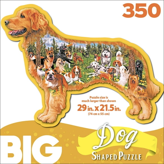 Cra-Z-Art Big Shaped 350-Piece Dog Park Jigsaw Puzzle