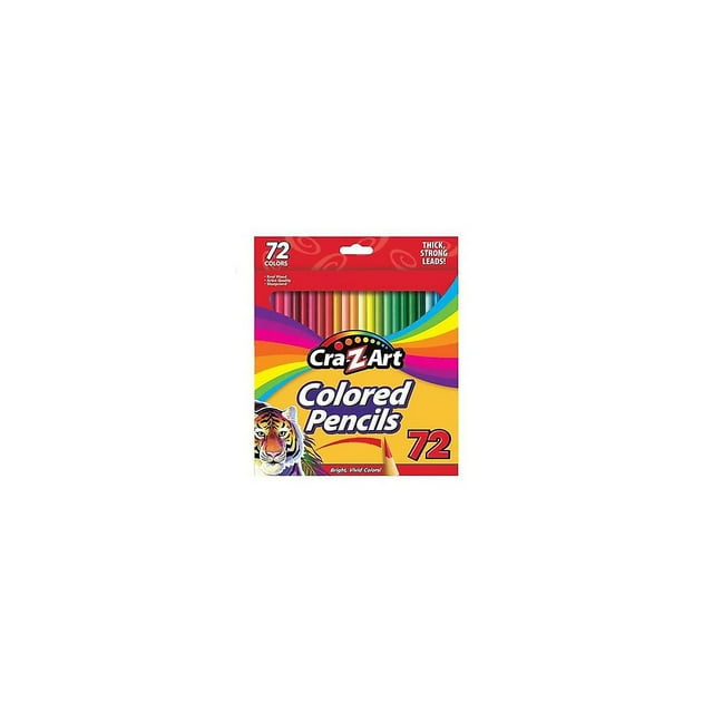Cra-Z-Art Classic Colored Pencils, 72 Count, Multicolor, Beginner Child to Adult, Back to School