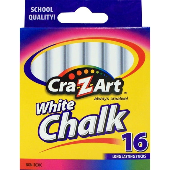 Cra-Z-Art Classroom Chalk, White (Pack of 20)