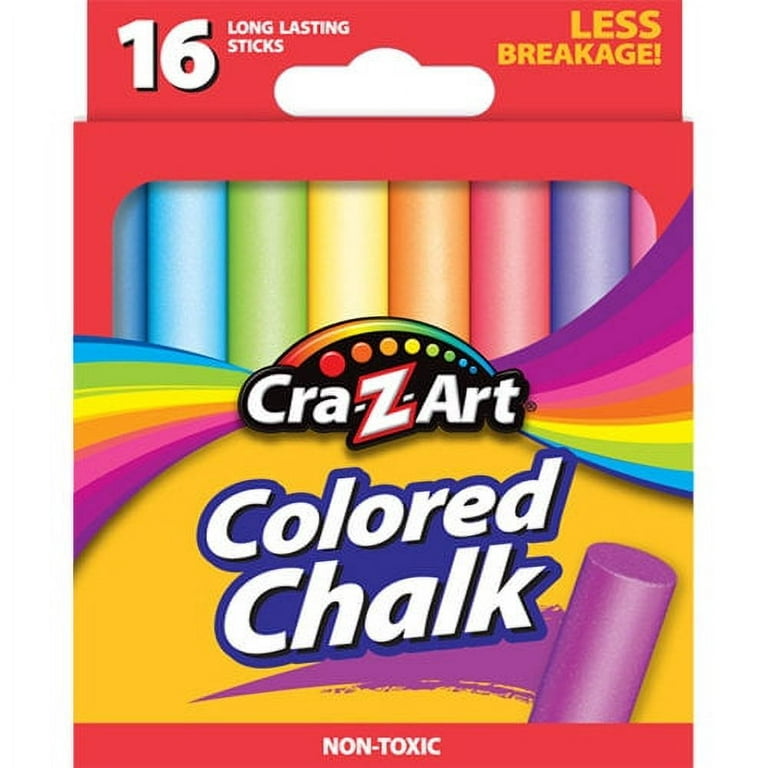 Cra Z Art Chalk, Colored - 16 sticks
