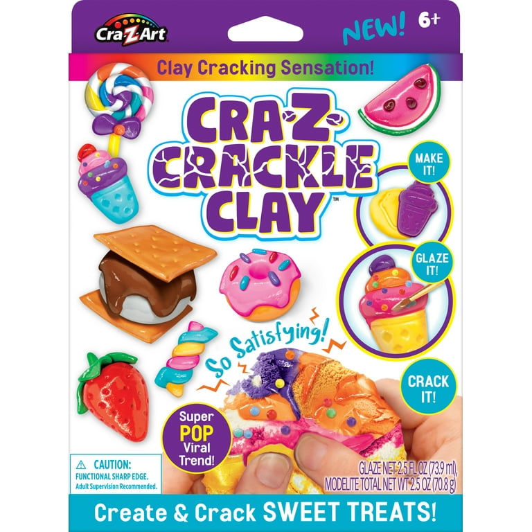 Cra-Z-Art Cra-Z-Crackle Clay Soft Modelite Dough, 1 Multicolor Set