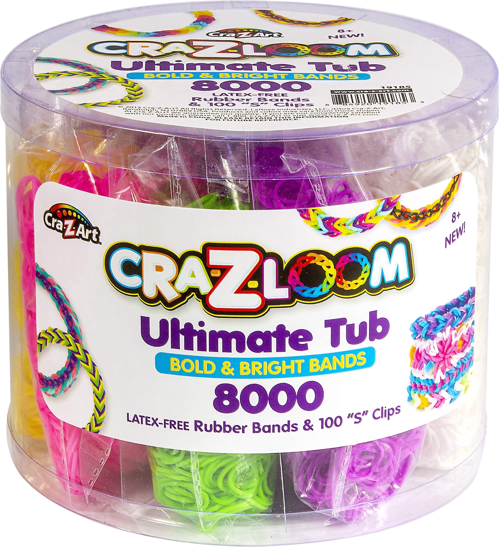 Cra-Z-Art Cra-Z-Loom Ultimate Tub Fulla Bands-8000 Pieces