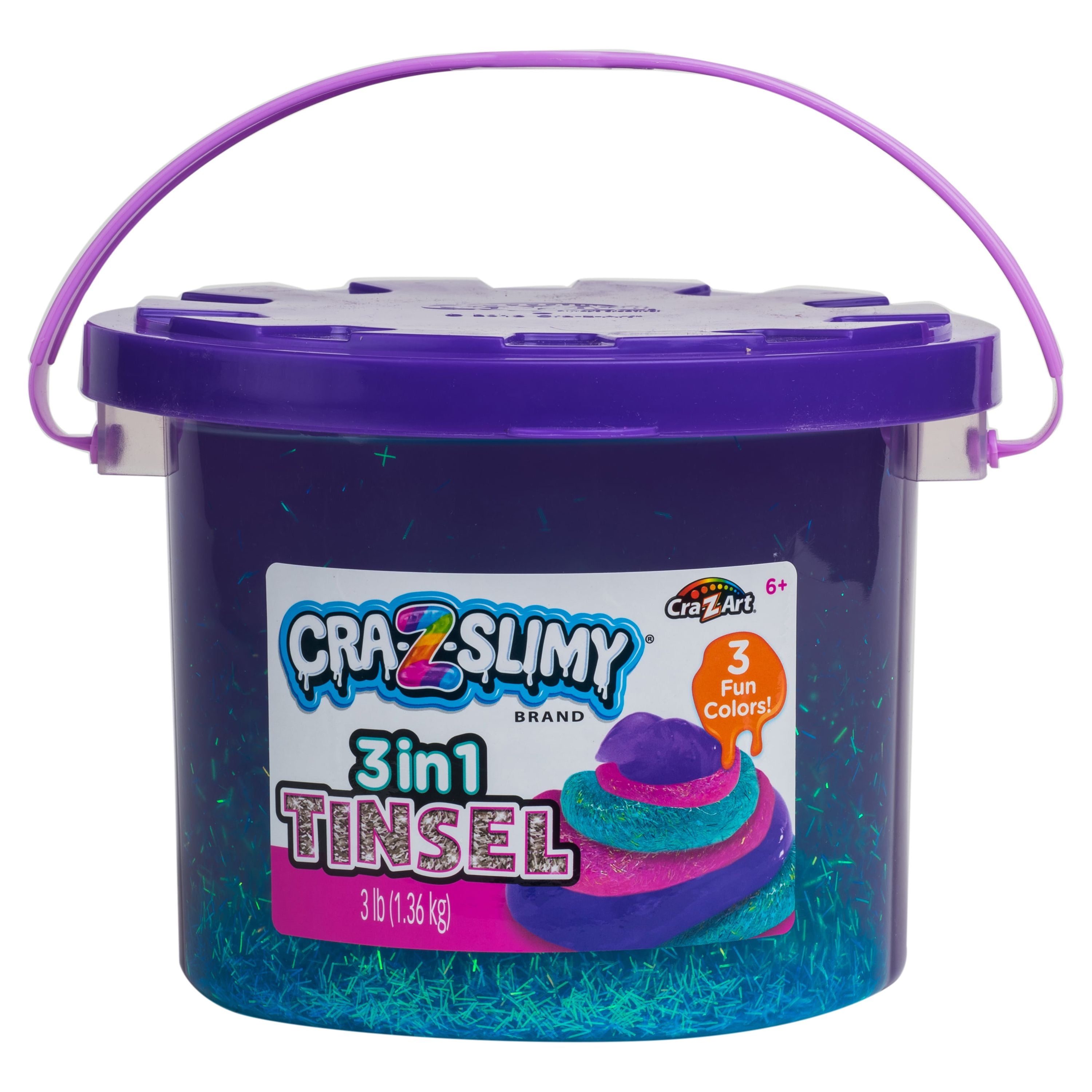 Toysmith Mix-Ins 5.5 Ounce Glitter Slime with Confetti 