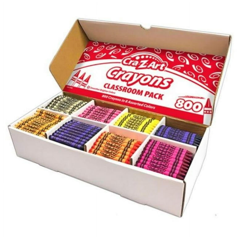 Cra-Z-Art, Crayon Class Pack, 400 Count, 8 Vibrant Colors