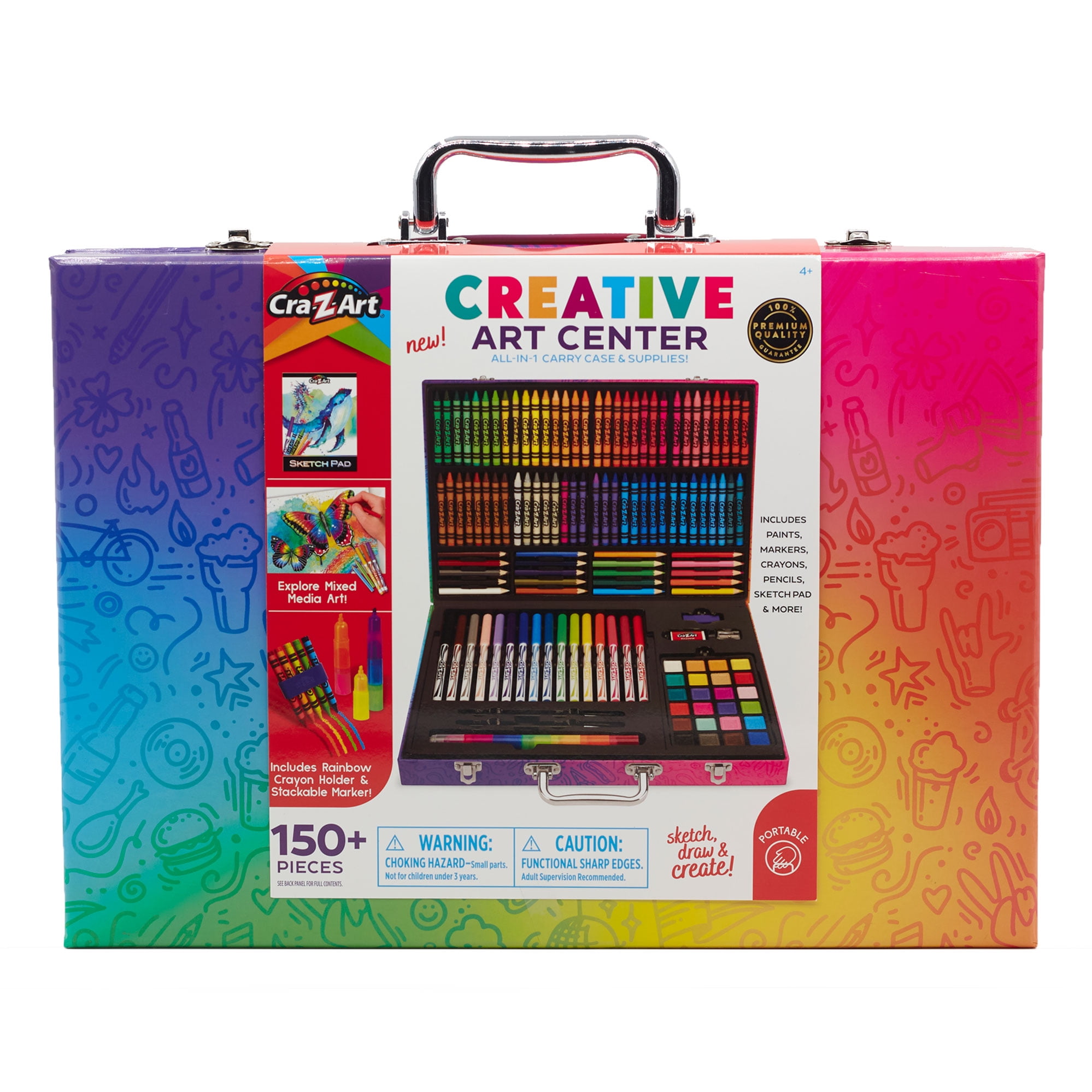 Cra-Z-Art Creative Art Center, Drawing Set with Case, Child to Adult, Size: Multi