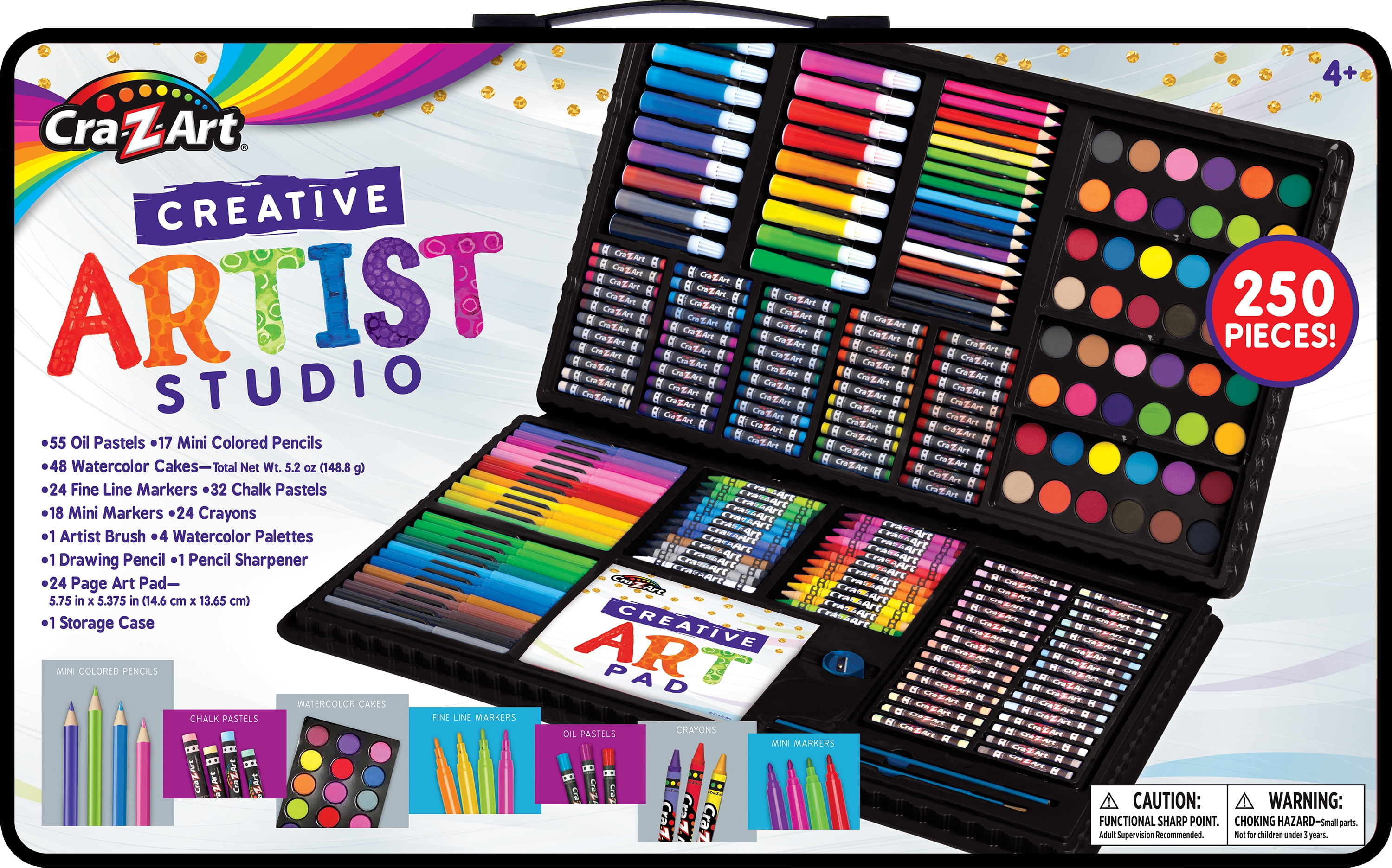 Cra-Z-Art Ultimate Creative Artist Studio Set, 250 Pieces