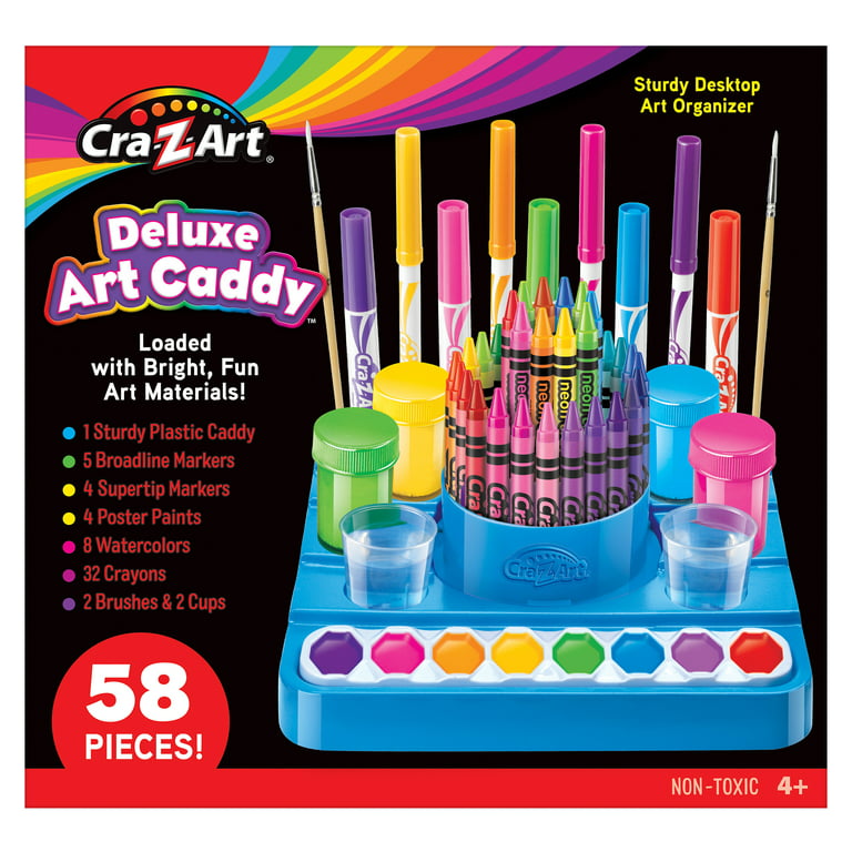 Hallmark Card Making Kit, Crayola Art Set for Kids with Caddy and Markers,  8 Ct.