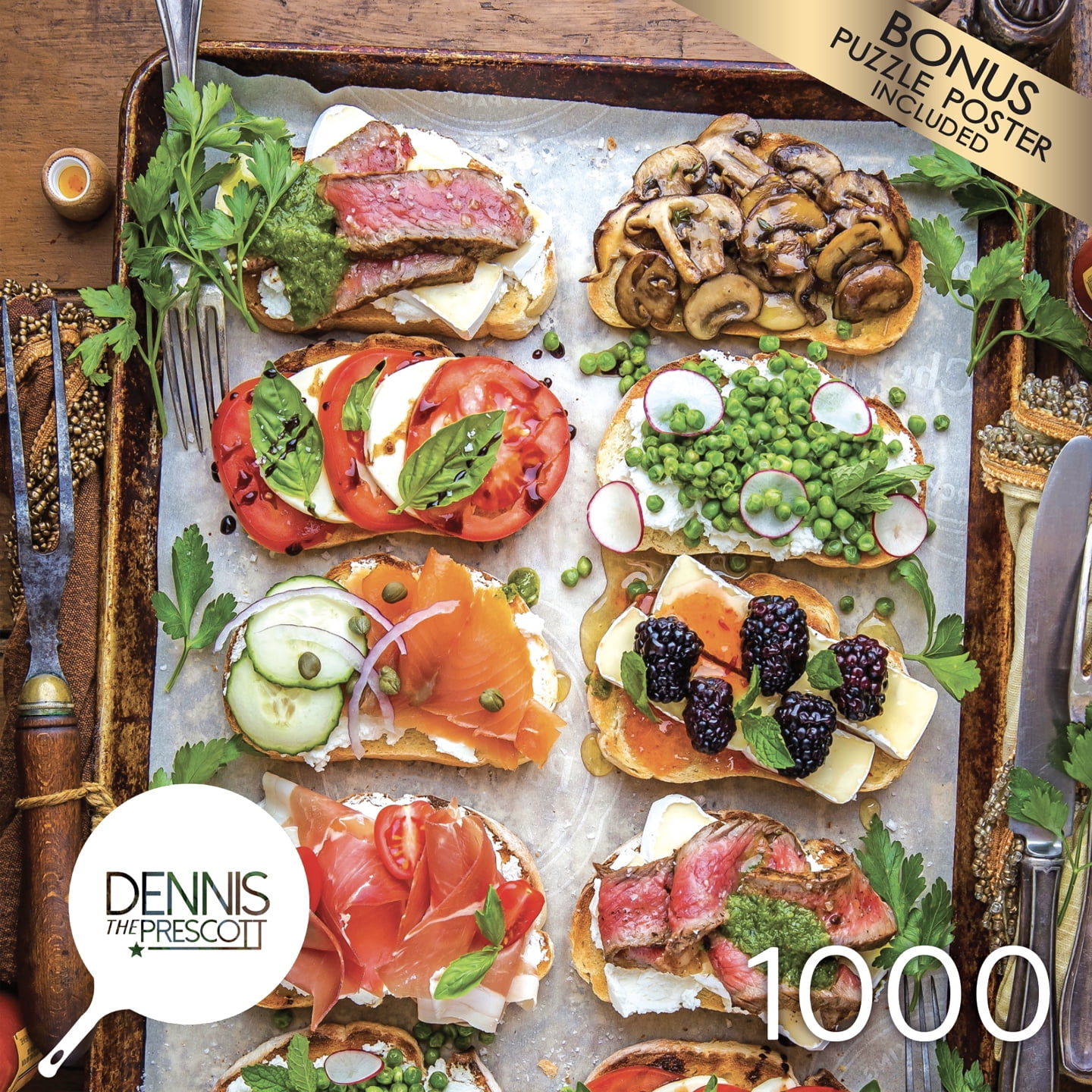 Dennis Prescott 1000 Piece Jigsaw Puzzle - Toast Love