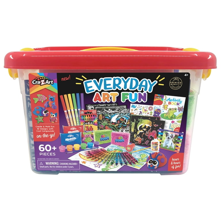 Cra-Z-Art Everyday Art Fun, Multicolor Activity Art Kit, Unisex Ages 4 and  up