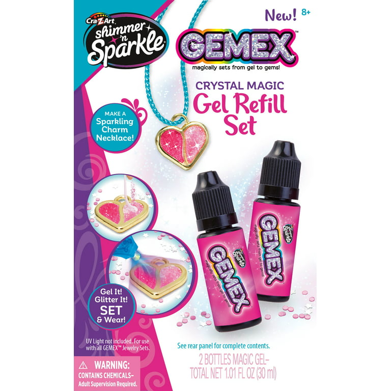 Cra-Z-Art Gemex Crystal Magic Gel Refill for the Gel to Gems Magic Shell,  Ages 8 and up 