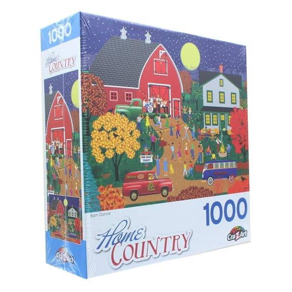 Cra-Z-Art Home Country 1000-Piece Barn Dance Jigsaw Puzzle