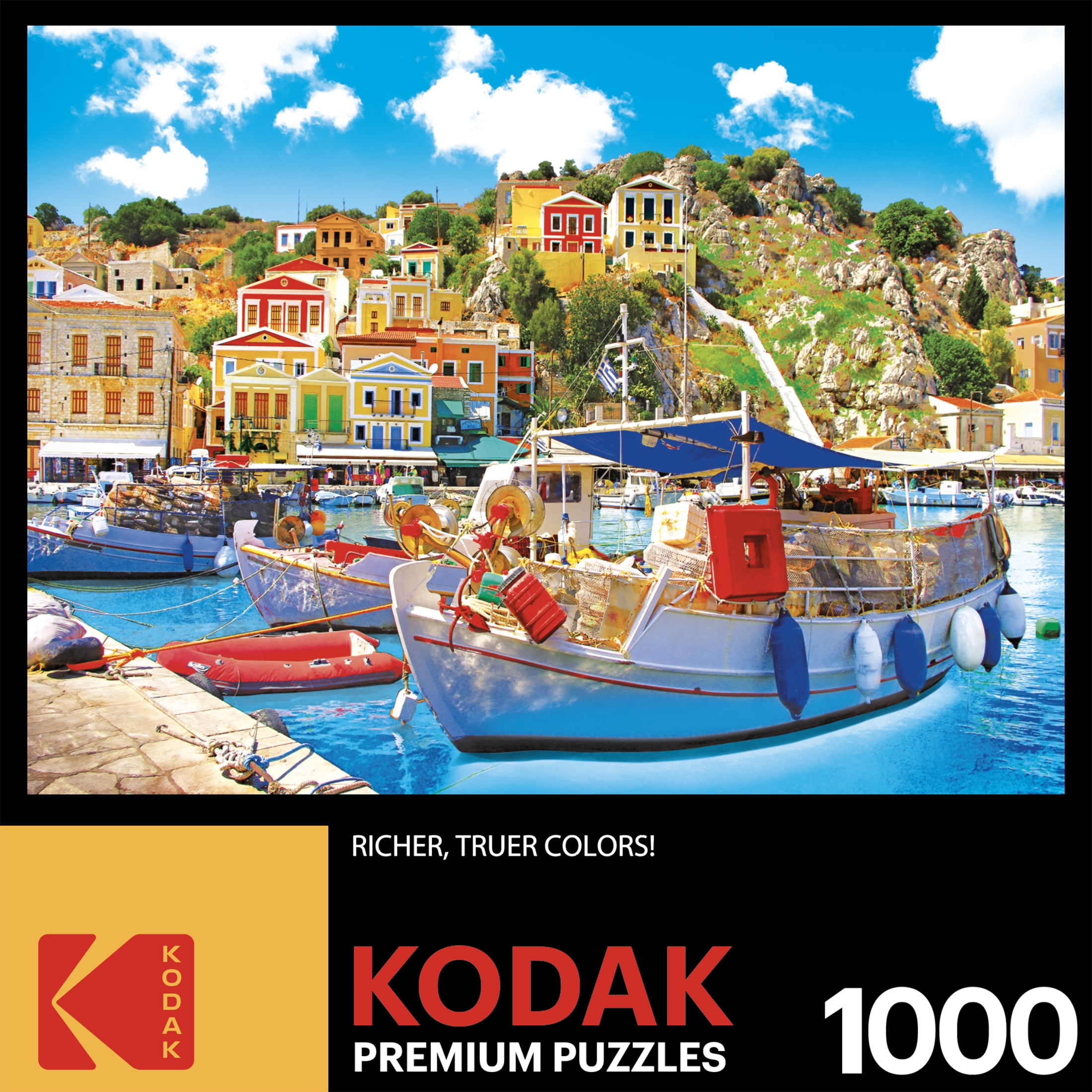 Cra-Z-Art Kodak 1000-Piece Jigsaw Puzzle, Boats in the Harbor