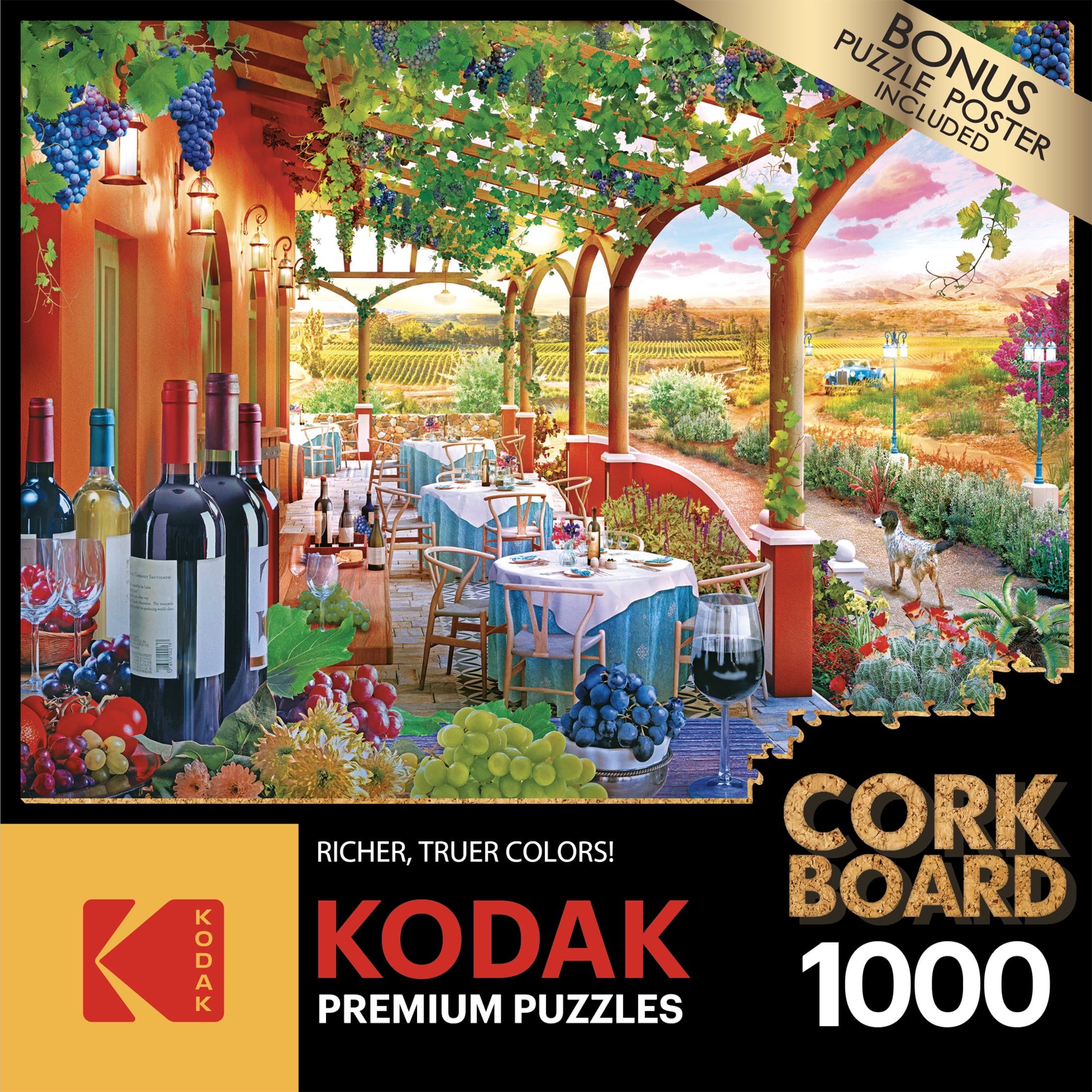 CraZArt Kodak 1000Piece Cork Assortment Adult Jigsaw Puzzle