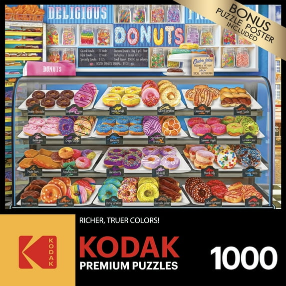 Cra-Z-Art Kodak 1000-Piece Delicious Donuts Daily Adult Jigsaw Puzzle