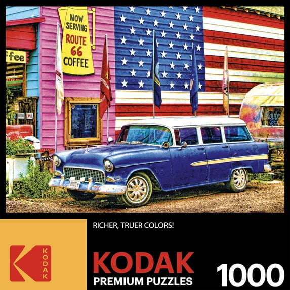 Cra-Z-Art Kodak 1000-Piece Route 66 Adult Jigsaw Puzzle
