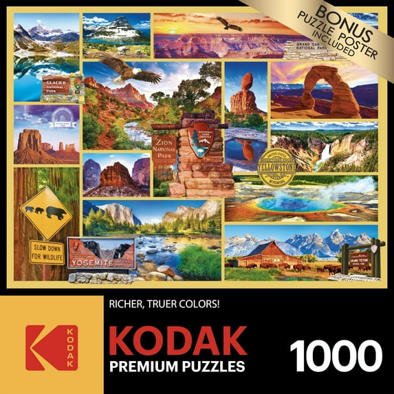 Cra-Z-Art Kodak 1000-Piece US National Parks Jigsaw Puzzle