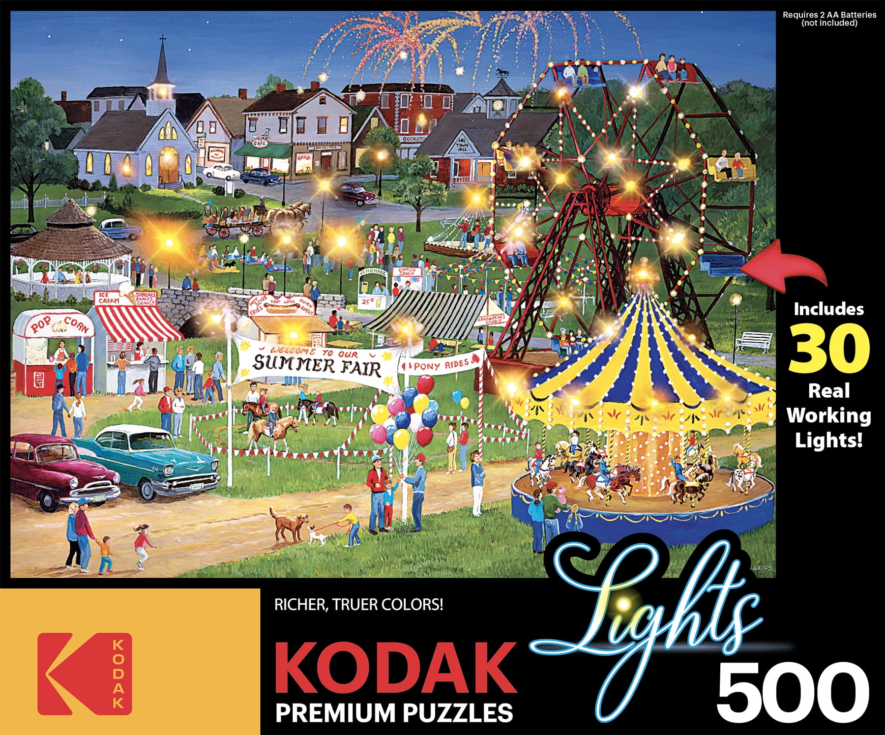 Cra-Z-Art Kodak 500-Piece Country Fair Light-up Jigsaw Puzzle