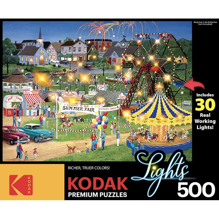Cra-Z-Art Kodak 500-Piece Country Fair Light-up Jigsaw Puzzle